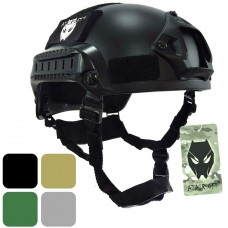 ATAIRSOFT Tactical Airsoft Paintball MICH 2001 Helmet with Side Rail & NVG Mount