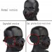 Halloween Skull Mask Half Face Wargame Hunting Tactical Airsoft face mask 