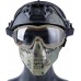 Airsoft Tactical Paintball Face Mask with Goggles