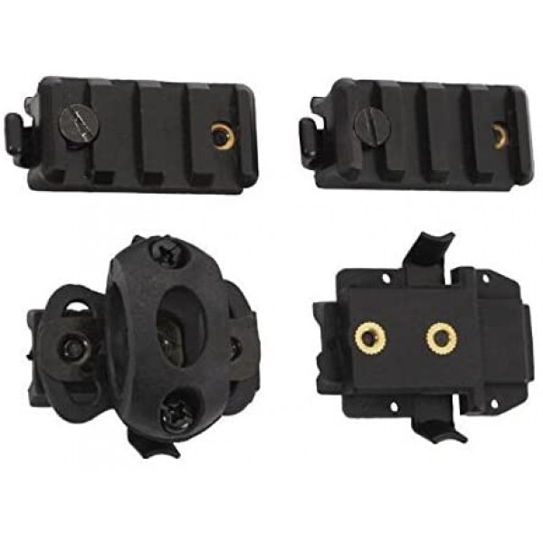 ATAIRSOFT Tactical Helmet Accessories Flashlight Clamp for 1'' or 3/4'' Flashlight