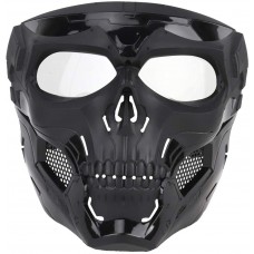 ATAIRSOFT Tactical Protective Adjustable Skull Full Face Mask for Airsoft Paintball Cosplay Costume Party Hockey