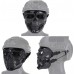 ATAIRSOFT Tactical Protective Adjustable Skull Full Face Mask for Airsoft Paintball Cosplay Costume Party Hockey